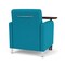 Lesro Siena Lounge Reception Guest Chair W/ Swivel Tablet, 27 in W 29.5 in L 32.5 in H SN1101 - alternate 3